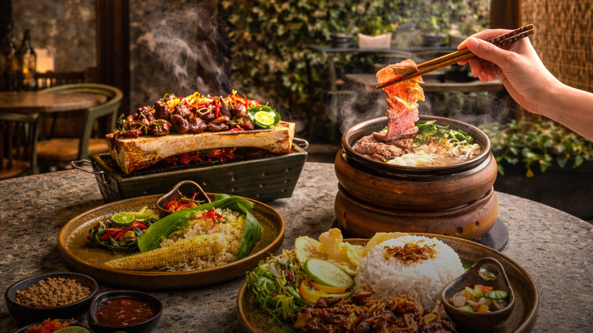 Lunch Time at Arooma Asian Bistro